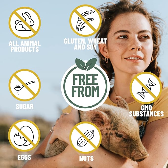 Vegan Vitality Energy Booster Bundle - Vegan multivitamins and Super Mushroom Complex. High Strength Plant Based Formula for Immunity Energy Overall Health for Vegans and Vegetarians