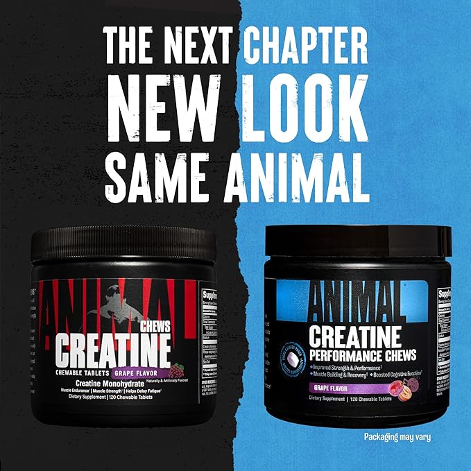 Animal Creatine Chews Tablets - Enhanced Creatine Monohydrate with AstraGin to Improve Absorption &amp Creatine Chews Tablets - Enhanced Creatine Monohydrate