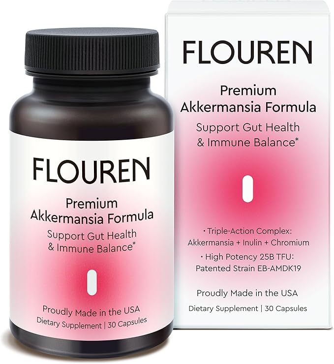 Gut Health &amp Immune Balance Supplement - Probiotic-Inspired Postbiotic Formula with Premium Akkermansia EB-AMDK19 Supports Digestion &amp Immunity Made in USA