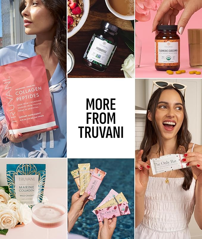 Truvani Vegan Pea Protein Powder | Vanilla | 20g Organic Plant Based Protein | Single Serving Travel Packets | 10 Servings | Keto | Gluten &amp Dairy Free | Low Carb | No Added Sugar
