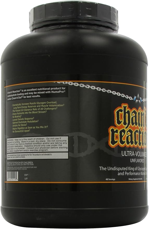 Chain'd Reaction Nutrition Supplement Unflavored 4.85 Pound