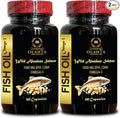 Fish Oil Omega 3 Supplements - May Support Eye Health Omega 3 Fish Oil Supplements Immune Support Supplement Omega 3 Fatty Acid Daily Supplement - 2 Bottles 120 Capsules