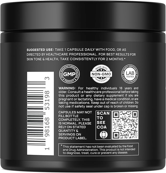 Astaxanthin 24mg + Lycopene 50mg Clinical Strength Carotenoids Skin Supplement w. 100% Natural from MicroAlgae - Best Astaxanthin Supplements for Skin Health &amp Pigmentation - Astaxantina
