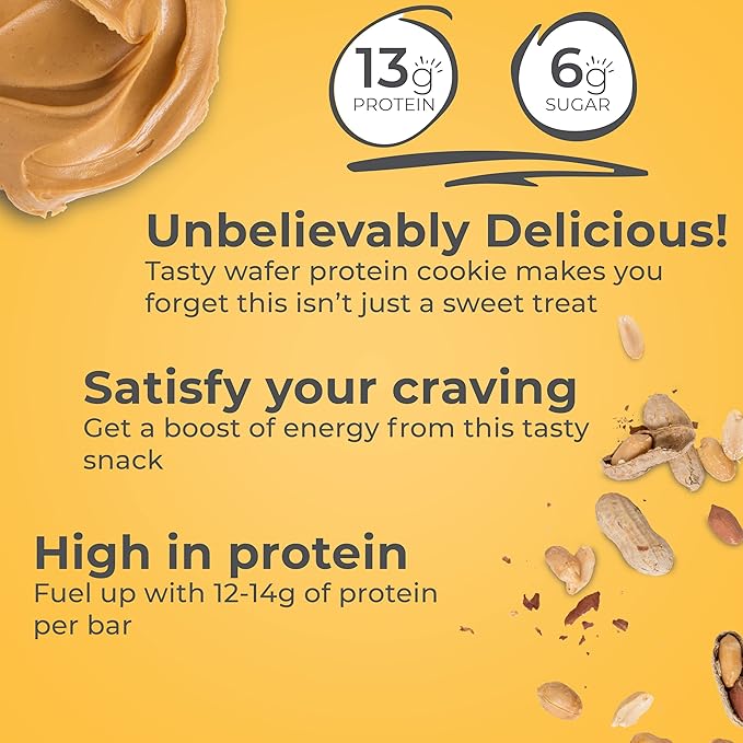 Power Crunch Protein Wafer Bars High Protein Snacks Peanut Butter Crème and Strawberry Crème 1.4 Ounce (12 Count) Bundle