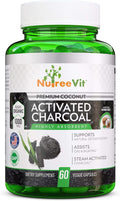 NutreeVit 100% Organic Highly Absorbent - Activated Charcoal (90 Count)