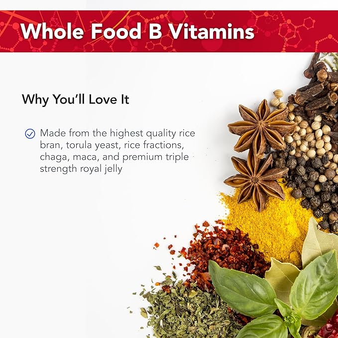 Physician's Strength Potent-B - 14.10 oz - Whole Food B Vitamins to Energize the Body - Non-GMO - 28 Servings