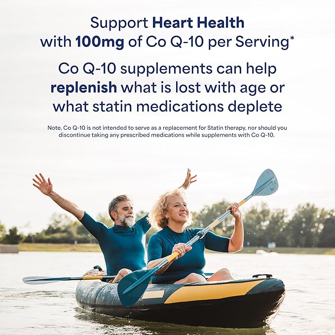 Puritan's Pride Coenzyme CoQ10 100mg Dietary Supplement for Heart Health Blood Pressure Oral Gum Health and Healthy Aging Support 240 Rapid Release Softgels 2-Pack