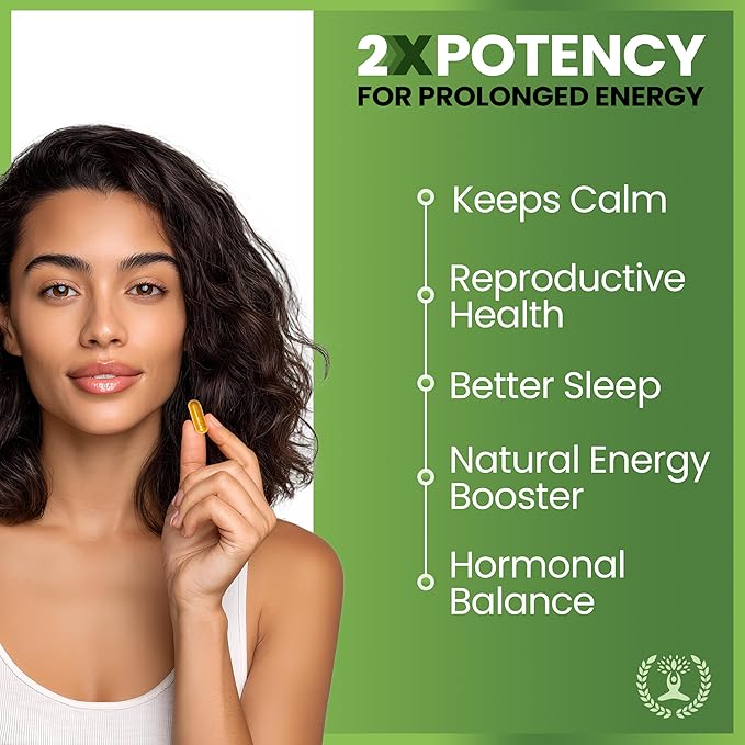 Maca Root Ashwagandha Root Extract Capsules for Men &amp Women with Turmeric Curcumin and Bioperine 120 Capsules Made in USA