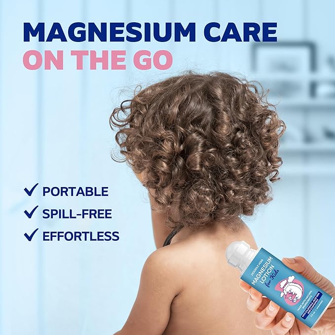 DOODLE HOG Magnesium Lotion for Kids Bundle - Unscented Cream and Lotion with Calendula Aloe Vera Shea Butter Chamomile - Topical Magnesium Cream for Sleep - USA Made