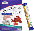 NWC Naturals Pro-Biotics Plus Stick Pack of 30 On the Go Pro-Biotic Powder Packets for Men Women &amp Kids - Immune System Support Natural Probiotic and Prebiotics Supplement