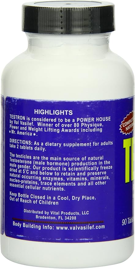 Vitol Body Builders Testron Tablets 90-Count Bottles