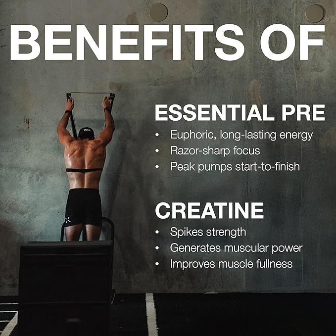 RAW Nutrition Creatine Monohydrate &amp Orange Pre-Workout Powder Bundle