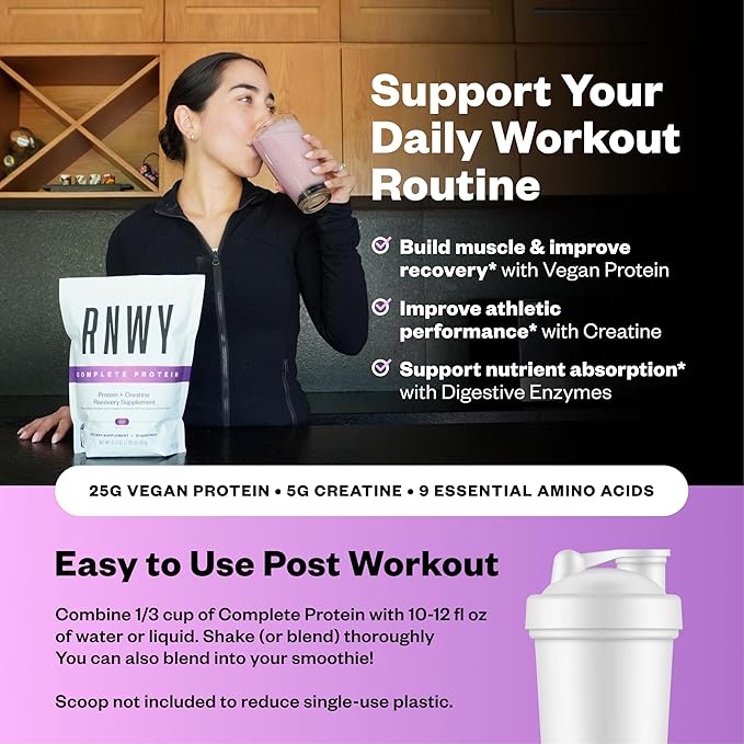 Complete Protein 25g Yeast Protein + 5g Creatine Monohydrate Vegan Dairy-Free Informed Sport Certified Post-Workout Recovery for Endurance Athletes Chocolate 21 Servings