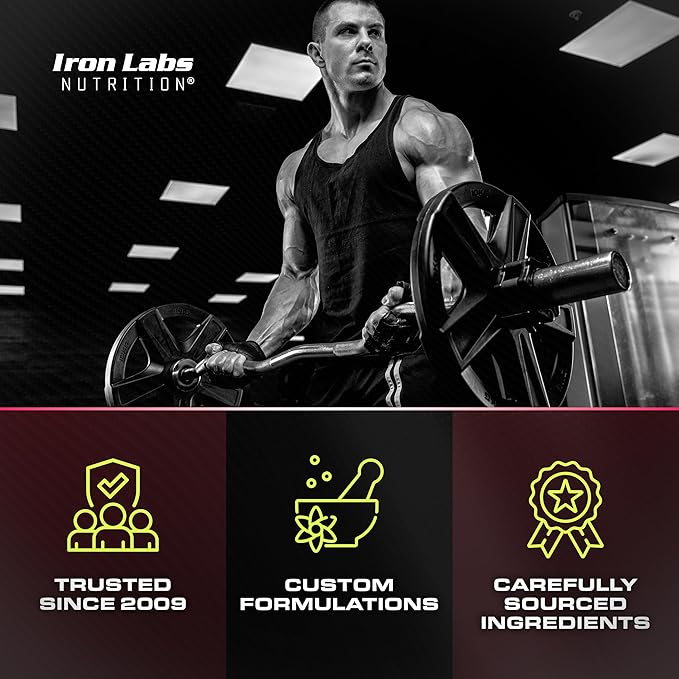 Iron Labs Nutrition Creatine Monohydrate Gummies (180 Gummy Bears) - 3600mg Per Serving - LAB Tested - Strawberry Flavor - High Strength Creatina for Men &amp Women (180 Vegan Gummys)