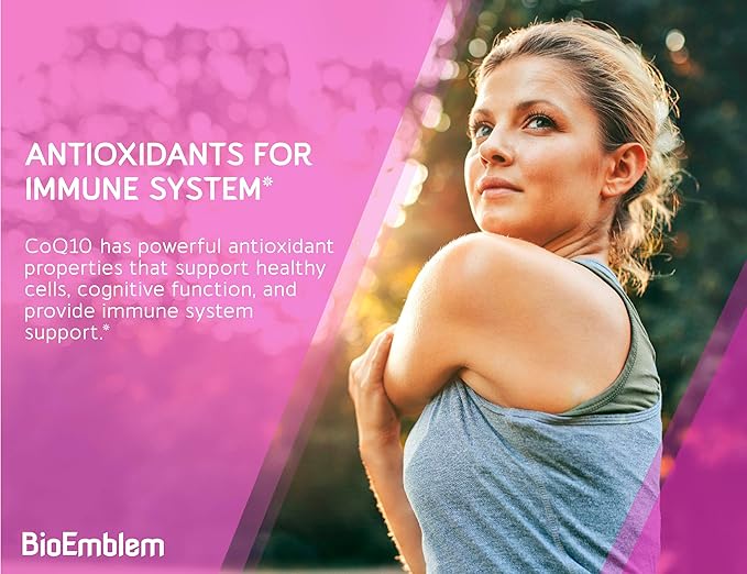 BioEmblem Vitamin B-Complex and CoQ10 with BioPerine - 200mg Softgels