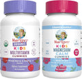 MaryRuth's Gummies for Kids–USDA Organic Multivitamin (Mixed Berry &amp Cherry) &amp Magnesium Calm (Hibiscus) | No Gelatin! | Vitamins for Immunity Gut Health &amp Overall Wellness | Vegan Non