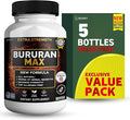 Bururan Max Organic Maca Root Supplement Black Pepper 60 Capsules 30 Day Supply (5)