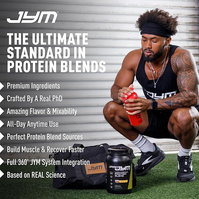 Pro JYM Chocolate Mousse Protein Powder - Whey Protein Isolates Casein &amp Milk Protein Lean Muscle Building for Men &amp Women JYM Supplement Science 45 Servings