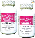 Ecological Formulas All Thiamine Vitamin B1 50 mg 2 X 60 Capsules