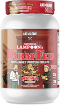 Axe &amp Sledge Farm Fed 100% Whey Protein Isolate | 25g Protein | Low Carb Low Sugar Gluten Free | Protein Powder for Men and Women | Keto | Moose Mug Mayhem Spiced Eggnog