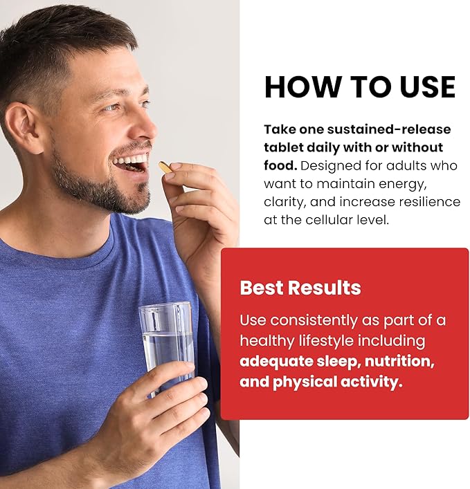 Revive + Immune | NAD+ Supplement with Vitamin C for Men &amp Women | RiaGev®-SR Formula with Immune Protection | Energy Anti Aging Support with Antioxidant | Vegan Non-GMO Gluten-Free (90 Tablets