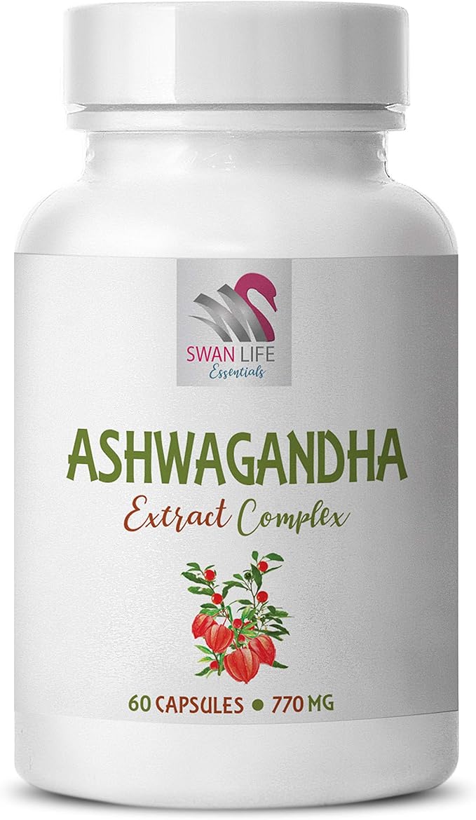 ASHWAGANDHA SUPPLEMENT - Ashwagandha Capsules General Wellness Rhodiola Rosea Blend Maca Root Extract Capsules Panax Ginseng Herbal Blend Ashwagandha Daily Support Holy Basil 2Bot
