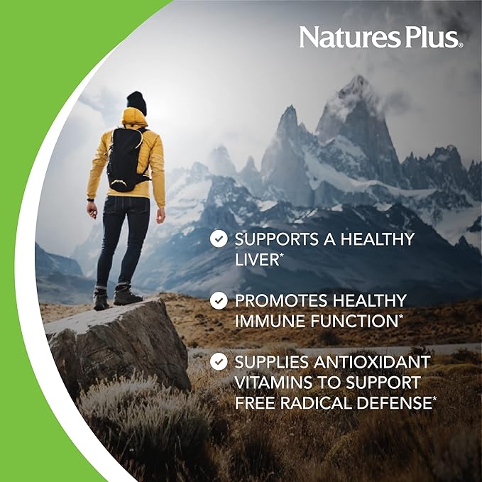 NaturesPlus AgeLoss Liver Support - 90 Capsules - with Artichoke Milk Thistle &amp Choline - Vegetarian Gluten Free - 30 Servings
