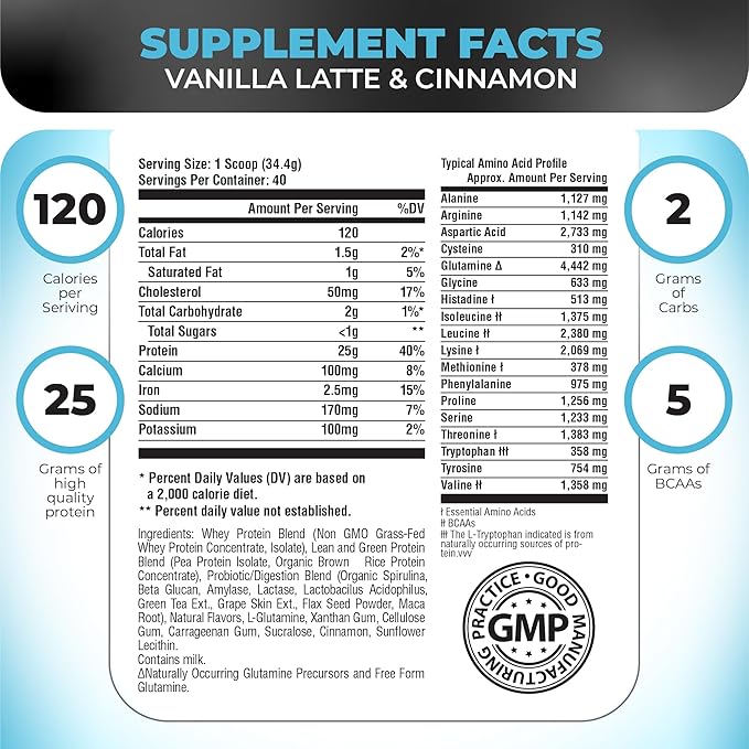 Nutrology TRIPACT Protein Powder 7-in-1 Meal Replacement Shake Vanilla Latte Cinnamon Flavor (40 Servings) Beet Natural O2 Pre Workout Powder Passion Fruit Flavor (30 Servings)