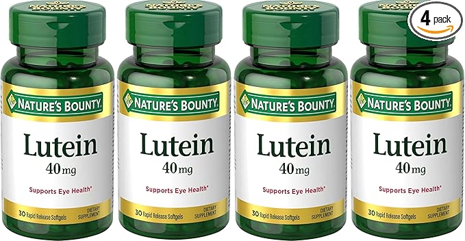 Nature's Bounty Lutein 40 Mg 30-Count Pack of 4