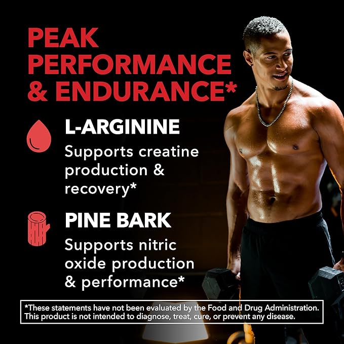 HAVASU NUTRITION Creatine Powder + L-Arginine and Pine Bark: Performance and Recovery Bundle