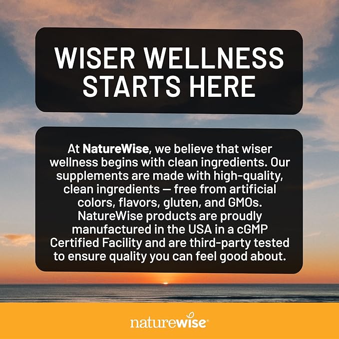 NatureWise Hydrolyzed Liquid Collagen for Women &amp Men 4000mg - No Added Sugar - Multi Collagen Peptides + Biotin + Vitamin C + Vitamin B Complex &amp Hyaluronic Acid - Mango - 15.22 fl oz[45 Day