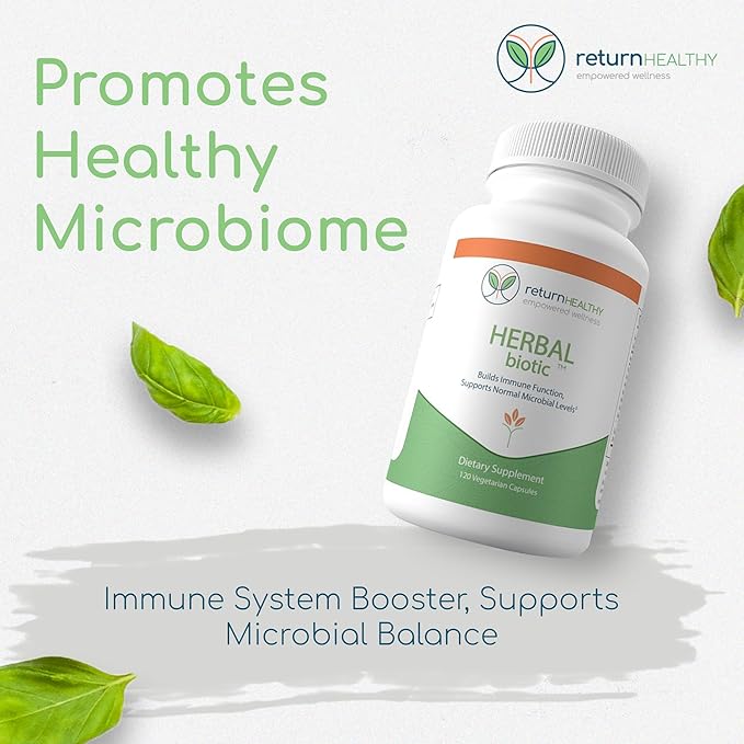 Herbal Biotic Immune Support Vitamins Natural Immune System Booster for Adults Immune Support Supplement Enriched with Cat’s Claw for Probiotic Balance Digestive Health 120 Vegan Capsules