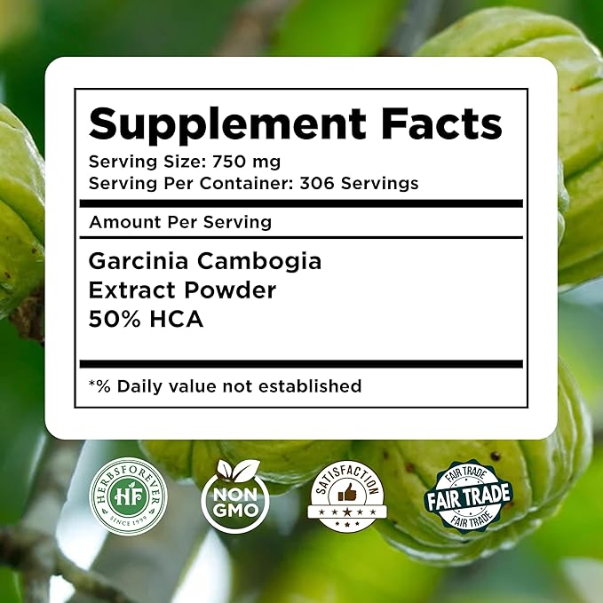 Herbsforever Garcinia Cambogia Powder Support Active &amp Energetic Body 230 GMS (Pack of 2)
