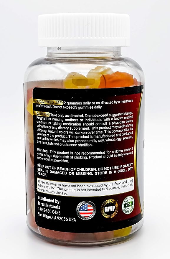 Multivitamin and Minerals 90 Gummy for Kids Bears Help Child’s Immune System Calcium and Vitamin D Strong Bones Free of Artificial Flavors Made in USA Gluten Free FDA Registered Facility cGMP