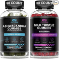 EFFECTIVE NUTRA Ashwagandha Gummies &amp Milk Thistle Gummies