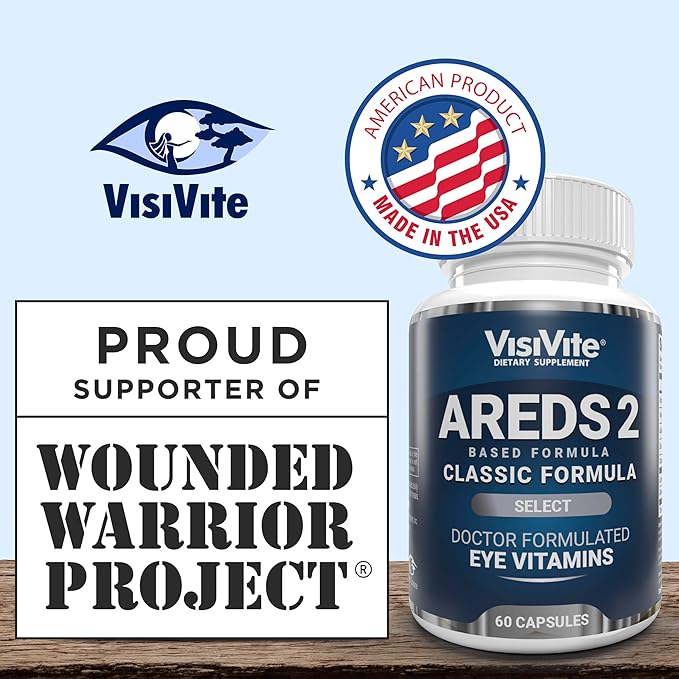 AREDS 2 Select Eye Vitamins for Macular Support - Vitamins for Eyes with Zeaxanthin Plus Lutein Macular Supplement - Premium Macular Health Formula - Eye Supplements - 60 Capsules - (Pack of 3)