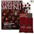 Stars + Honey Protein Bars Cherry Chocolate Waffle Cone 15g Protein 2g Sugar with Collagen Peptides Dairy Free Soy &amp Gluten Free Snacks Keto Friendly No Seed Oils or Sugar Alcohols 10 Pac