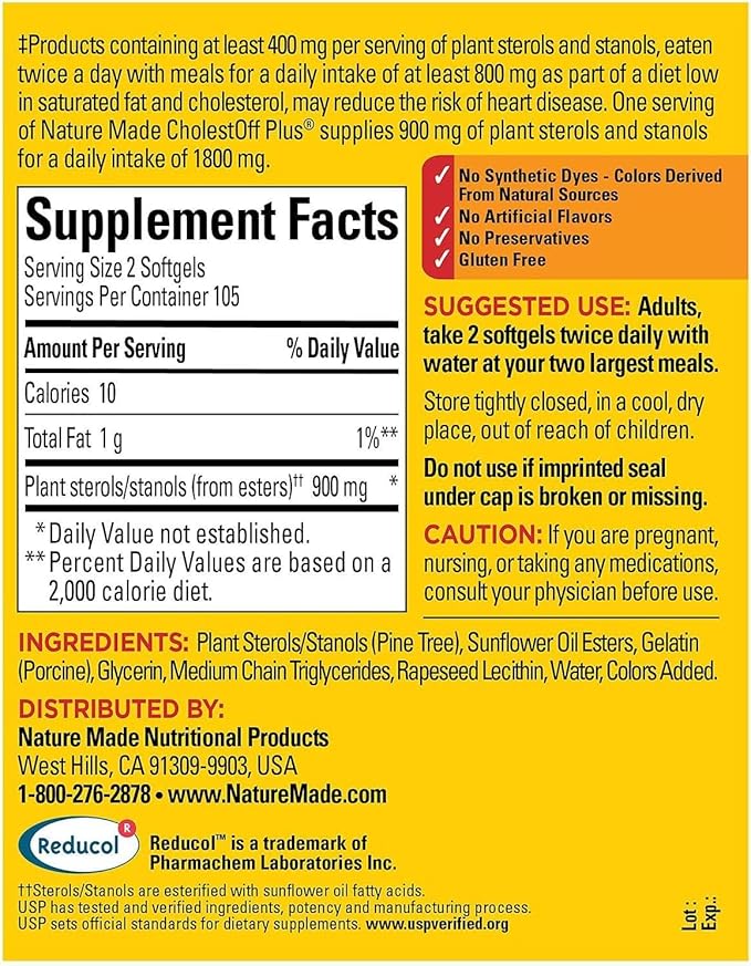 CholestOff Plus Softgels for Heart Health (210 ct.)