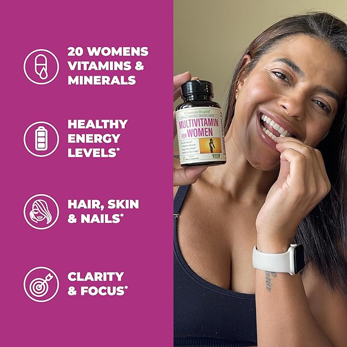 Vegan Glucosamine Chondroitin MSM Joint Support Supplement &amp Complete Multivitamin for Women