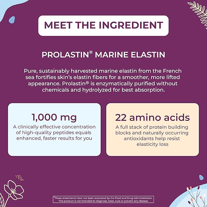 Body Kitchen Youthful Beauty Advanced Collagen Peptides Powder and Resveratrol and Hyaluronic Acid 10oz and Pro-Elastin Count of 60