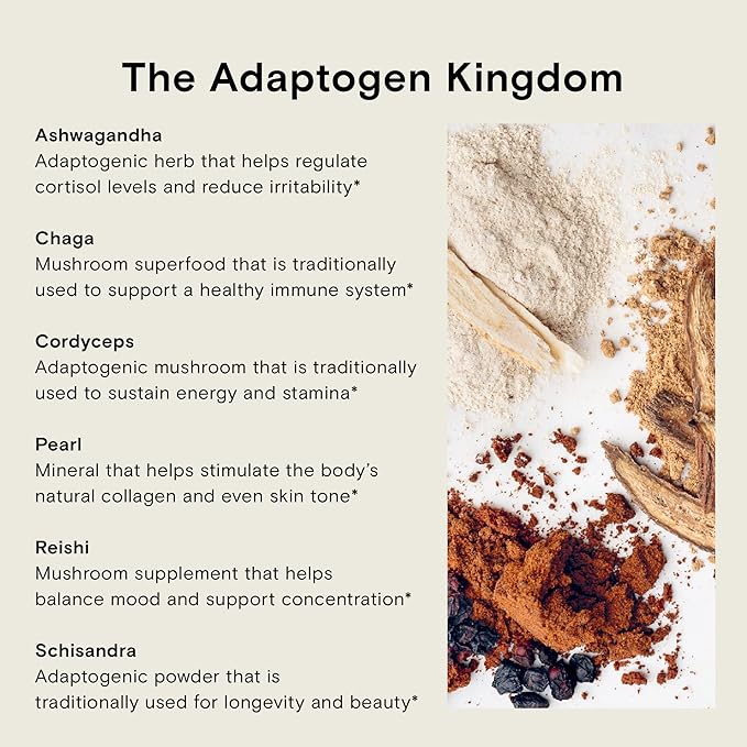 Moon Juice Organic Ashwagandha Supplement - Ashwagandha KSM-66 Root Powder Extract (15:1 Full-Spectrum) for Stress Focus &amp Mood - Vegan Non-GMO Gluten-Free - 1.3 oz 72 Servings