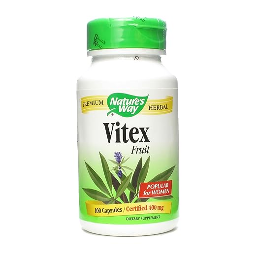 Natures Way Vitex Fruit Capsule 400 Mg - 100 per Pack - 6 Packs per case.