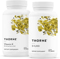 THORNE - Bone Health Bundle - Vitamin K &amp Vitamin D-5000 Combo for Strong Bones - 30 to 60 Servings