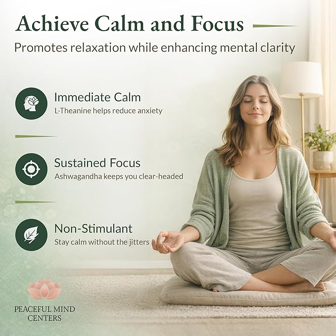 Stress Relief Formula - Natural Ashwagandha Capsules GMO Free - unflavoured Quality Herbal Wellness Supplement for Relaxation and Mental clarity-60-count