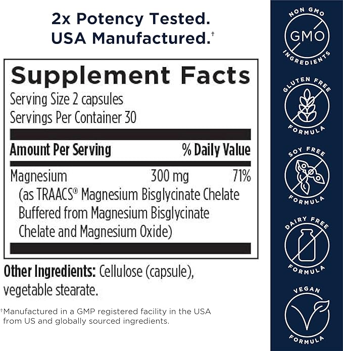 Designs for Health Magnesium &amp Women's Probiotic Bundle - ProbioMed Women (30 Capsules) Gut Health &amp Vaginal Probiotic with Magnesium Glycinate Complex (60 Capsules) Superior Absorption Magnes