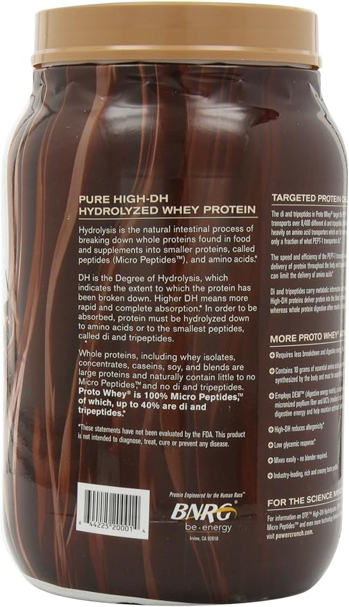Power Crunch Whey Protein Powder With Amino Acids Protein Shakes with Delicious Taste Double Chocolate 2.1 LB