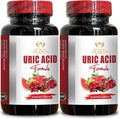 URIC Acid Cleanse Formula - Lower uric Acid Levels antioxidants Supplement Joint Support Supplement uric Acid Supplement Pomegranate Turmeric - 2 Bottles 120 Capsules