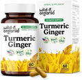 Wild &amp Organic Turmeric and Ginger Supplement Capsules - Mobility &amp Immune Support - Ginger and Turmeric Supplements with Black Pepper - 30 Days of Supply - Vegan No Fillers Non-GMO - 60 Cou