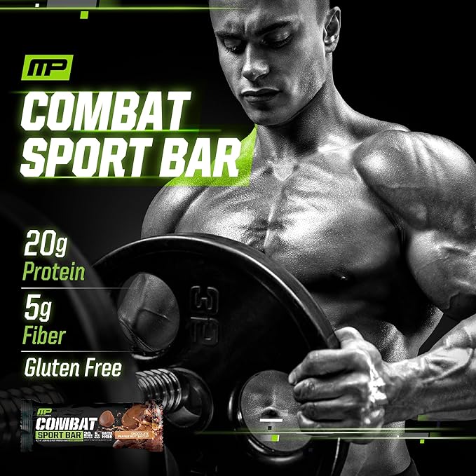 Muscle Pharm Combat Protein 2lb Vanilla and Combat Chocolate Peanut Butter Cup Sport Bars