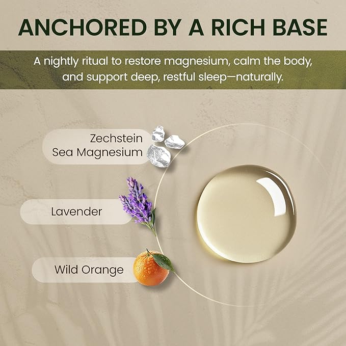 ESTELÍ – MAGNESIO Mineral Night Mist – Pure Zechstein Sea Magnesium Blend with Lavender Frankincense &amp Copaiba – Fast-Absorbing Aromatic Body Mist – Vegan &amp Clean Nighttime Ritual